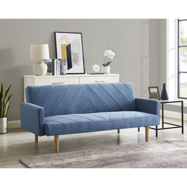 17 Stories 3 Seater Upholstered Reclining Sofa Bed Wayfair.co.uk